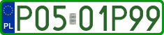 License plates of Poland, Professional plates