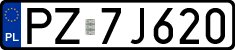 License plates of Poland, Regular car plates