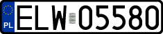 License plates of Poland, Regular car plates