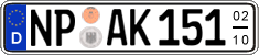 German license plate, Seasonal plates