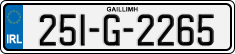 License plate of Ireland, Regular plates