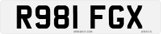 License plate of the United Kingdom, 1983 year system