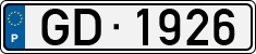 License plate of Portugal, Trailers