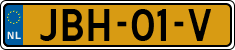 License plate of the Netherlands, Cars