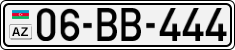 License plate of Azerbaijan, Cars