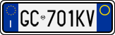 License plate of Italy, Cars (1994 year series)