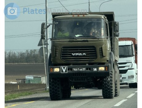 9661 ав 25, Ural (UralAZ) 6370