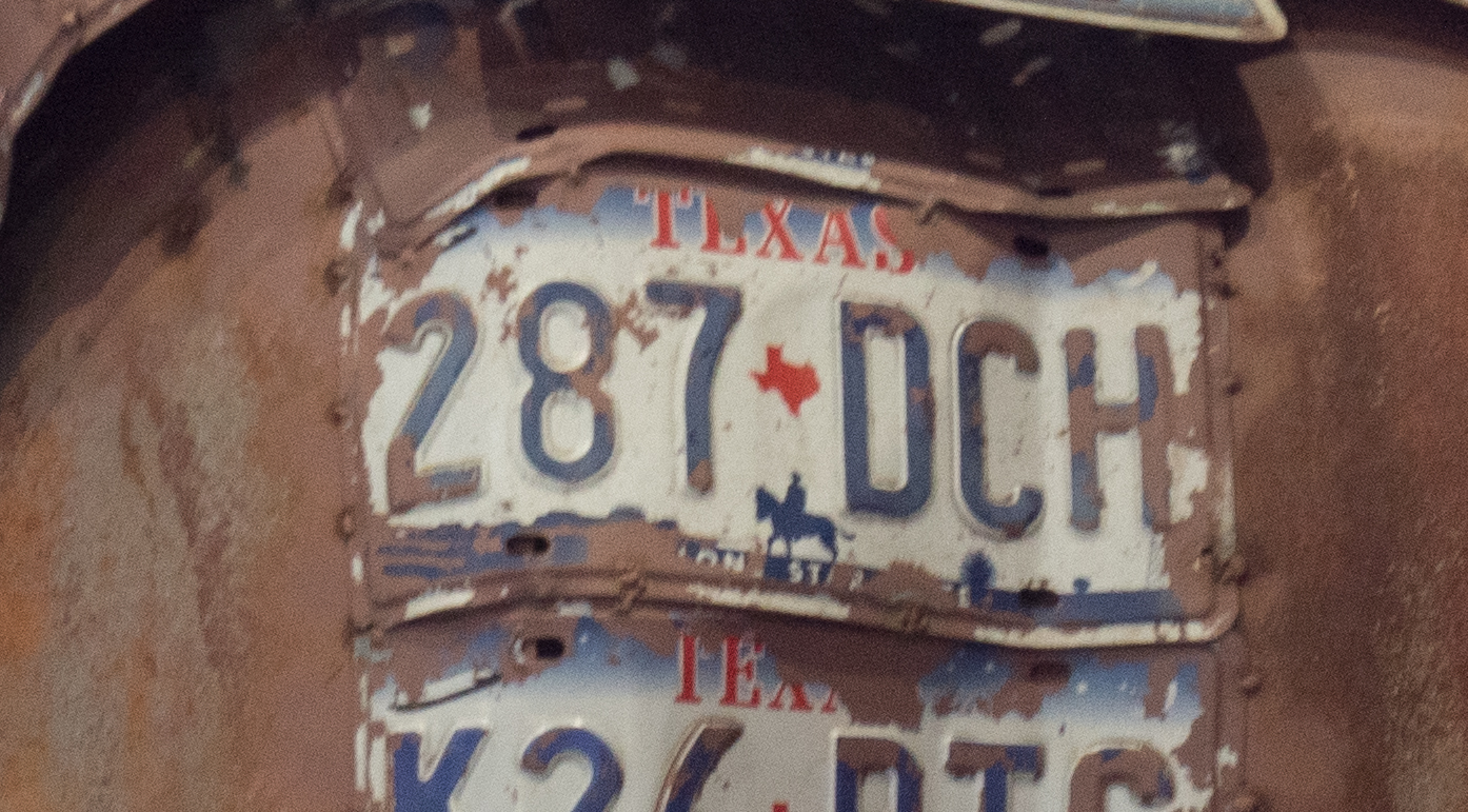 287-DCH, License plate without vehicle 