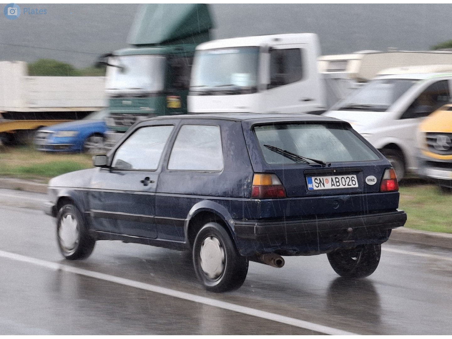 ŠN AB026, Volkswagen Golf 2nd gen 3-door Hatch (19/1G), 1983–1992