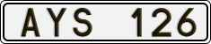 License plate of Sweden, Regular plates