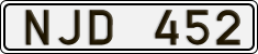 License plate of Sweden, Regular plates