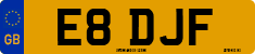 License plate of the United Kingdom, 1983 year system