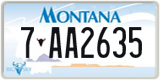 Montana, 1-AB1234 / 10-AB123