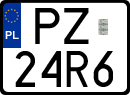 License plates of Poland, Special vehicles and motorcycles