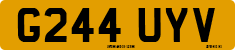 License plate of the United Kingdom, 1983 year system
