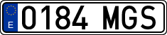 License plates of Spain, Ordinary (2000)