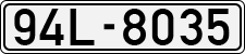 License plate of Vietnam, Cars