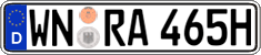 German license plate, Plates for oldtimers (type 