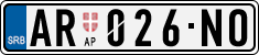 License plate of Serbia, Cars
