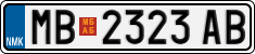 License plate of North Macedonia, Regular plates (2012)