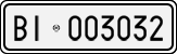 License plate of Italy, Cars (1927 year series)