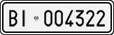 License plate of Italy, Cars (1927 year series)