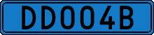 License plate of Sweden, Diplomatic