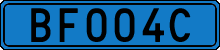 License plate of Sweden, Diplomatic