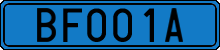 License plate of Sweden, Diplomatic