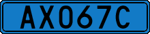 License plate of Sweden, Diplomatic