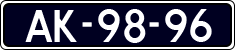 License plate of the Netherlands, Cars