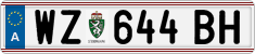 License plate of Austria, Regular plates