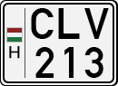 license plates of Hungary, Cars (1990)