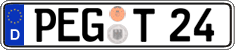 German license plate, Regular plates