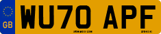License plate of the United Kingdom, 2001 year system