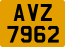 License plate of the United Kingdom, Northern Ireland (1966)