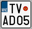 License plate of Montenegro, Motorcycles