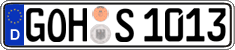 German license plate, Regular plates