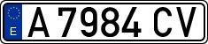 License plates of Spain, 1971 year series
