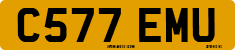 License plate of the United Kingdom, 1983 year system