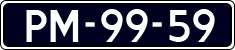 License plate of the Netherlands, Imported oldtimers (cars)