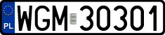 License plates of Poland, Regular car plates