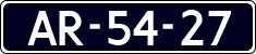 License plate of the Netherlands, Imported oldtimers (cars)