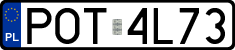 License plates of Poland, Regular car plates