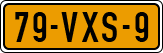 License plate of the Netherlands, Light Commercial Vehicles (1994 system)