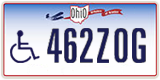 Ohio, Vehicles for disabled persons (123ABC)