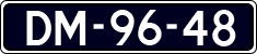 License plate of the Netherlands, Imported oldtimers (cars)
