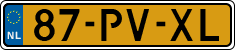 License plate of the Netherlands, Cars