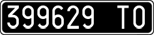 License plate of Italy, Cars (1927 year series)