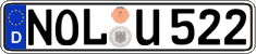 German license plate, Regular plates